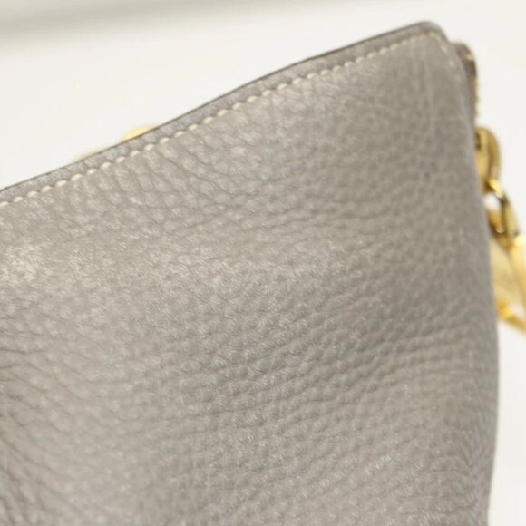 Prada Pomice Vitello Daino Shopper Tote - Dark Grey - Picture 10 of 15